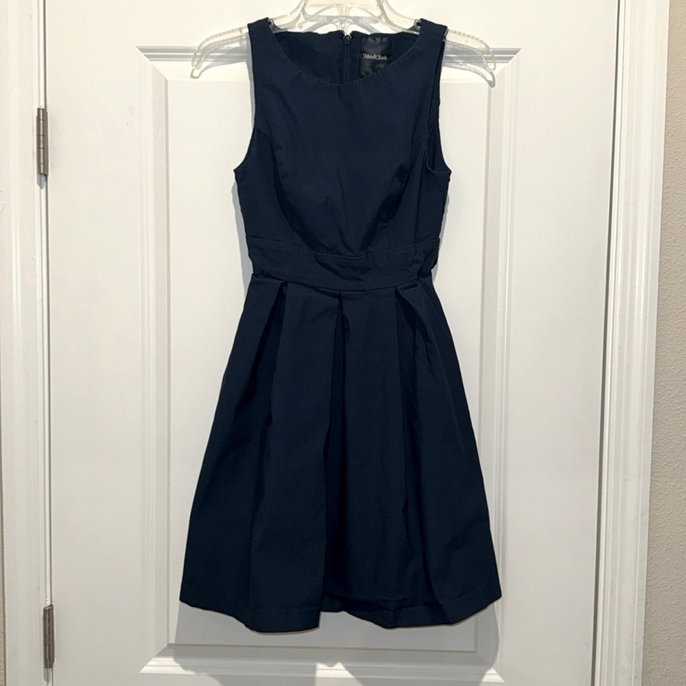 ModCloth Fit and Flare Dress - Navy - Small - Pockets‎